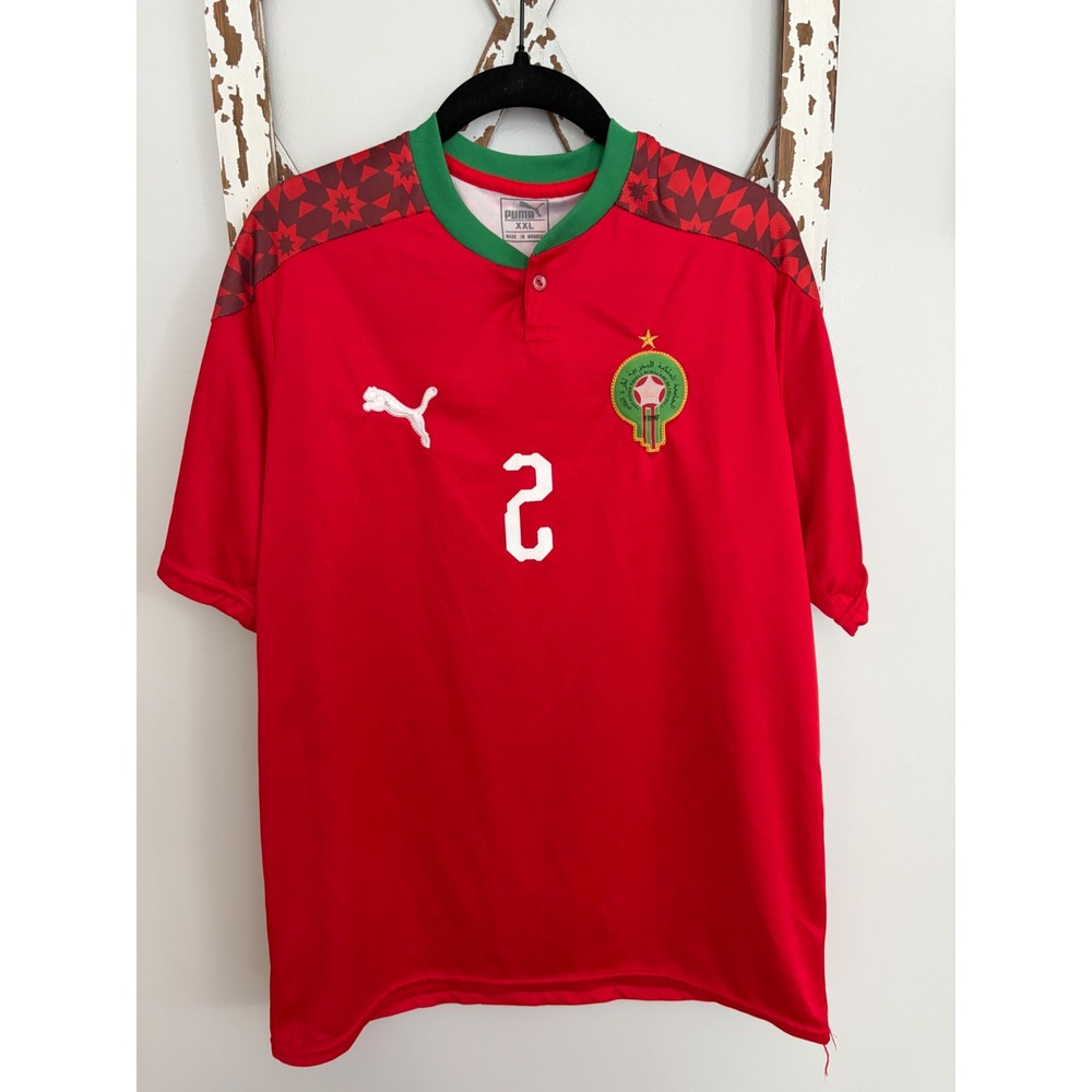 Puma Morocco Team Hakimi #2  Soccer Jersey Size XXL